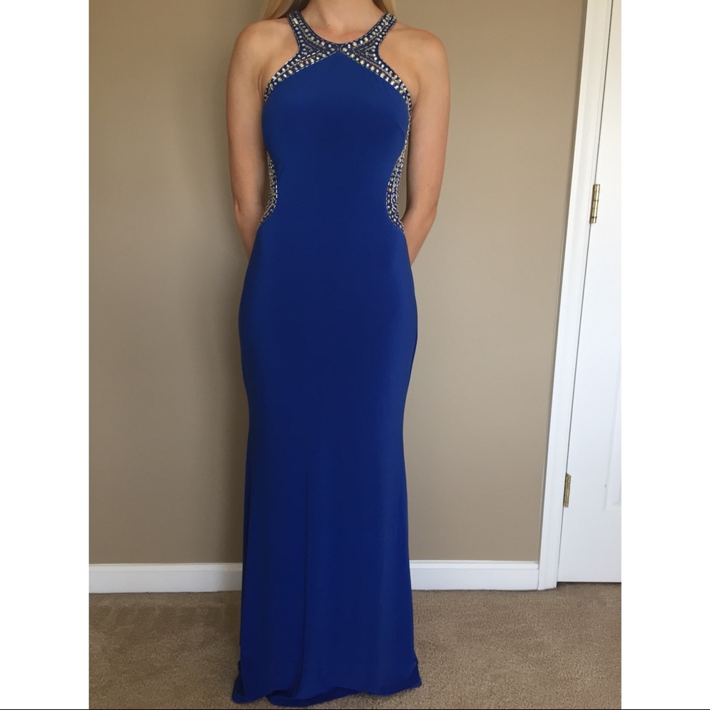 Blondie Nites Royal Blue Formal Dress